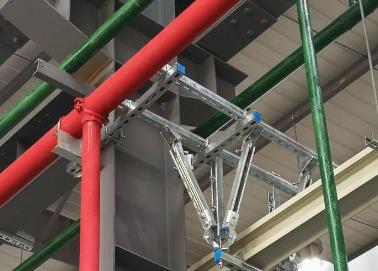 柳北该抗震支架的整体式支吊架结构协调性好